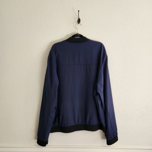 Express Men's Size XXL Bomber Jacket Navy Blue Brand New with Tags - Picture 2 of 5